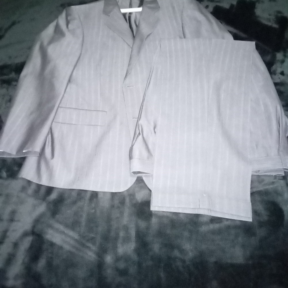 Super 140 wood/ silk suit